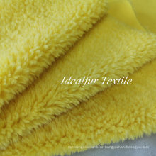 Yellow Imitation Sherpa Faux Fur for Coat for Jacket